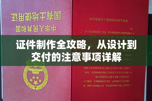 青山湖证件制作全攻略，从设计到交付的注意事项详解