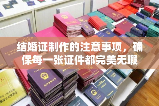 青山湖结婚证制作的注意事项，确保每一张证件都完美无瑕